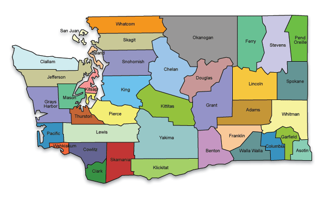 County Map Washington